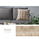 クッションカバー クッションカバー 45×45cm クッション カバー ファー ふわふわ ファークッションカバー おしゃれ フェイクファー もこもこ あったか 洗える 無地 ぼん家具