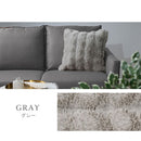 クッションカバー クッションカバー 45×45cm クッション カバー ファー ふわふわ ファークッションカバー おしゃれ フェイクファー もこもこ あったか 洗える 無地 ぼん家具