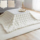 こたつ布団〔190×190cm〕 こたつ布団 正方形 ファー こたつ掛け布団 190×190cm こたつ用掛け布団 ふわふわ 柔らか おしゃれ 北欧 韓国風 単品 フェイクファー あったか 洗える ぼん家具