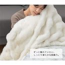 こたつ布団〔円形直径200cm〕 こたつ布団 円形 ファー こたつ掛け布団 直径200cm こたつ用掛け布団 ふわふわ 柔らか おしゃれ 北欧 韓国風 単品 フェイクファー あったか 洗える ぼん家具