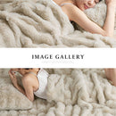 マイクロファイバーブランケット〔ハーフサイズ〕 ファー ブランケット もこもこ 毛布 ハーフ ふわふわ 柔らか 100×160cm ひざ掛け おしゃれ お昼寝ケット かけ毛布 フェイクファー 洗える 秋冬用 ぼん家具