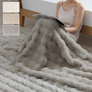 マイクロファイバーブランケット〔ハーフサイズ〕 ファー ブランケット もこもこ 毛布 ハーフ ふわふわ 柔らか 100×160cm ひざ掛け おしゃれ お昼寝ケット かけ毛布 フェイクファー 洗える 秋冬用 ぼん家具