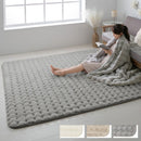 ラグマット〔190×190cm〕 ファー ラグ 190×190cm ラグマット ふわふわ フロアマット おしゃれ 韓国風 フェイクファー もこもこ 秋冬用 絨毯 2畳 滑り止め付き 丸洗い 手洗い ぼん家具