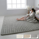 ラグマット〔200×240cm〕 ファー ラグ 200×240cm ラグマット ふわふわ フロアマット おしゃれ 韓国風 フェイクファー もこもこ 秋冬用 絨毯 3畳 滑り止め付き 丸洗い 手洗い ぼん家具