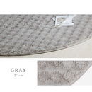 ラグマット〔円形直径140cm〕 ファー ラグ 直径140cm ラグマット ふわふわ フロアマット おしゃれ 韓国風 フェイクファー もこもこ 秋冬用 絨毯 1.5畳 滑り止め付き 丸洗い 手洗い ぼん家具