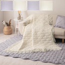 マルチケット〔190×240cm〕 ラグ ラグマット 洗える 3畳 マルチケット カーペット キルトラグ おしゃれ 190×240 北欧 丸洗い 長方形 フリル 花柄 ウェーブ オーナメント柄 ぼん家具