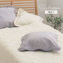 クッションカバー クッションカバー 45×45 北欧 おしゃれ 選べる2タイプ フリル 花柄 ウェーブ オーナメント柄 替えカバー シンプル かわいい 洗濯機 丸洗い 韓国風 ぼん家具