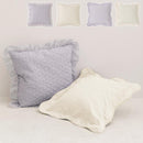 クッションカバー クッションカバー 45×45 北欧 おしゃれ 選べる2タイプ フリル 花柄 ウェーブ オーナメント柄 替えカバー シンプル かわいい 洗濯機 丸洗い 韓国風 ぼん家具