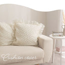 クッションカバー クッションカバー 45×45 北欧 おしゃれ 選べる2タイプ フリル 花柄 ウェーブ オーナメント柄 替えカバー シンプル かわいい 洗濯機 丸洗い 韓国風 ぼん家具