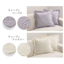 クッションカバー クッションカバー 45×45 北欧 おしゃれ 選べる2タイプ フリル 花柄 ウェーブ オーナメント柄 替えカバー シンプル かわいい 洗濯機 丸洗い 韓国風 ぼん家具