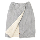 巻きブランケット ブランケット ひざ掛け あったかい 巻きスカート ロング丈 78cm ウエストゴム スナップボタン付き フリーサイズ ふわもこ 裏起毛 スカート おしゃれ ぼん家具