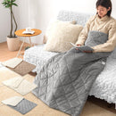 1人用こたつ布団 ひざ掛け 毛布 ブランケット 90×120cm 2枚合わせ毛布 ポケット型 こたつ布団 1人用 足入れ毛布 厚手 おしゃれ ボタン ボア 裏起毛 洗える 節電 ぼん家具