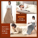 1人用こたつ布団 ひざ掛け 毛布 ブランケット 90×120cm 2枚合わせ毛布 ポケット型 こたつ布団 1人用 足入れ毛布 厚手 おしゃれ ボタン ボア 裏起毛 洗える 節電 ぼん家具