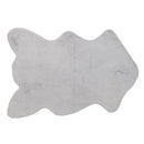 ラビットファー調アクセントラグ 100×70cm 韓国風 ラグ マット リビング ふわふわ センターラグ 柔らかい シンプル インテリアラグ ぼん家具