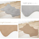 ラビットファー調アクセントラグ 100×70cm 韓国風 ラグ マット リビング ふわふわ センターラグ 柔らかい シンプル インテリアラグ ぼん家具