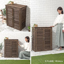 木製ルーバー物置 屋外収納庫 物置 屋外 おしゃれ 木目 スリム 小型物置 収納 ベランダ ガーデンファニチャー 庭 天然木 杉 ウッドストッカー 木製 屋外物置 扉付 中型 小型 ぼん家具