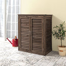 木製ルーバー物置 屋外収納庫 物置 屋外 おしゃれ 木目 スリム 小型物置 収納 ベランダ ガーデンファニチャー 庭 天然木 杉 ウッドストッカー 木製 屋外物置 扉付 中型 小型 ぼん家具