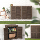 木製ルーバー物置 屋外収納庫 物置 屋外 おしゃれ 木目 スリム 小型物置 収納 ベランダ ガーデンファニチャー 庭 天然木 杉 ウッドストッカー 木製 屋外物置 扉付 中型 小型 ぼん家具