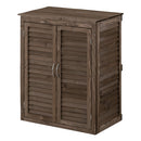 木製ルーバー物置 屋外収納庫 物置 屋外 おしゃれ 木目 スリム 小型物置 収納 ベランダ ガーデンファニチャー 庭 天然木 杉 ウッドストッカー 木製 屋外物置 扉付 中型 小型 ぼん家具