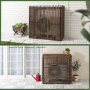 室外機カバー 室外機カバー 大型 おしゃれ 節電 木製 室外機 日よけ エアコン室外機カバー 棚 ガーデニング ラック 格子 庭 ベランダ ぼん家具