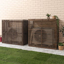 室外機カバー 室外機カバー 大型 おしゃれ 節電 木製 室外機 日よけ エアコン室外機カバー 棚 ガーデニング ラック 格子 庭 ベランダ ぼん家具