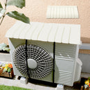 室外機カバー 室外機カバー 節電 エアコンカバー おしゃれ 日本製 伸縮 約 幅75～80cm 対応 エアコン室外機カバー 屋外 日よけ 雨よけ 遮熱 白 ぼん家具