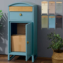 宅配ボックス 宅配ボックス ポスト 郵便受け 一戸建て ポスト一体型 大容量 置き配 置き型ポスト 盗難防止 ダイヤル錠 スタンドタイプ 縦型 大型 メールボックス ぼん家具