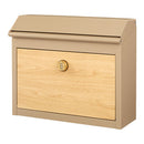 壁掛けポスト ポスト 郵便受け 壁掛けポスト ダイヤル式 メールボックス 木目 レターパック メール便対応 大きめ 大容量 家庭用 盗難 防止 錆びにくい 玄関 壁付け ぼん家具