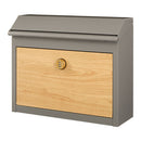 壁掛けポスト ポスト 郵便受け 壁掛けポスト ダイヤル式 メールボックス 木目 レターパック メール便対応 大きめ 大容量 家庭用 盗難 防止 錆びにくい 玄関 壁付け ぼん家具