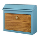 壁掛けポスト ポスト 郵便受け 壁掛けポスト ダイヤル式 メールボックス 木目 レターパック メール便対応 大きめ 大容量 家庭用 盗難 防止 錆びにくい 玄関 壁付け ぼん家具