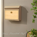 壁掛けポスト ポスト 郵便受け 壁掛けポスト ダイヤル式 メールボックス 木目 レターパック メール便対応 大きめ 大容量 家庭用 盗難 防止 錆びにくい 玄関 壁付け ぼん家具