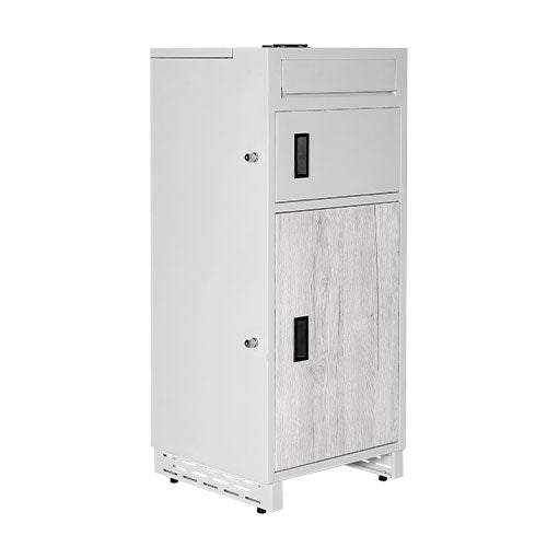 メールBOX付き宅配ボックス 木目 ポスト一体型