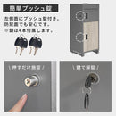 メールBOX付き宅配ボックス 木目 ポスト一体型