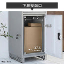 メールBOX付き宅配ボックス 木目 ポスト一体型