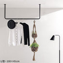 ハンギングバー U型 高さ45×幅100cm ハンガーバー U型 コの字 スチール製 ハンキング 洋服掛け 収納 天井 吊り下げ 室内干し ぼん家具