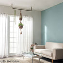 ハンギングバー U型 高さ20×幅120cm ハンガーバー U型 コの字 スチール製 ハンキング 洋服掛け 収納 天井 吊り下げ 室内干し ぼん家具