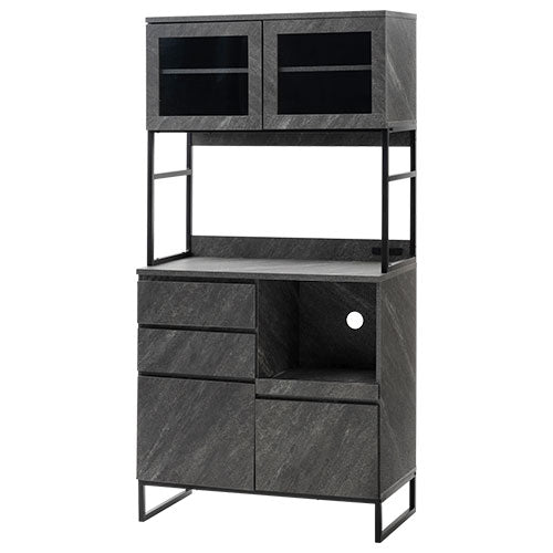 キッチンボード 幅90 120cm ハイタイプ キッチン収納 食器棚 おしゃれ