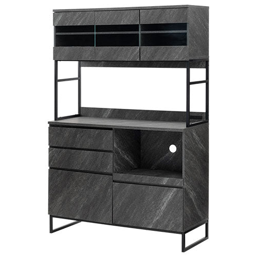 大型 食器棚 キッチンボード 高さ206cm 幅120cm 奥行50cm キッチンボード 幅90 120cm ハイタイプ キッチン収納 食器棚 おしゃれ