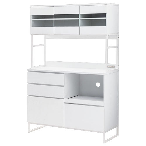 キッチンボード 幅90 120cm ハイタイプ キッチン収納 食器棚 おしゃれ