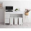 キッチンボード〔幅120cm〕 ゴミ箱上ラック キッチンカウンター レンジ台 ゴミ箱ラック キッチンボード 幅120 レンジボード 大型レンジ 収納 引き出し キッチン ゴミ箱 収納棚 ぼん家具