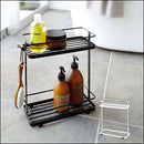 ディスペンサースタンド〔ワイドタイプ〕 TOWER 山崎実業 ディスペンサーラック ボトルラック シャンプーラック 石鹸ラック 洗面所 収納 インテリア 雑貨 おしゃれ 北欧 スリム ラック 棚 シンプル2段 山崎実業