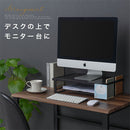 レンジ上ラック レンジ上ラック 薄型 トースター台 カウンター上 キッチン 調味料 棚 スチール 木目調 ぼん家具