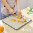 多機能まな板 まな板 食洗機 耐熱温度70℃ カッティングボード すりおろし器 包丁研ぎ器 シャープナー 両面使用 斜め設計 滑り止め スタンド付き キッチンツール cloclo