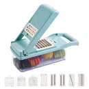 マルチスライサーセット 野菜スライサー スライサーセット マルチスライサー キッチンスライサー 千切り 角切り みじん切り 細切り 薄切り 花形切り おろし器 卵白分離器 cloclo