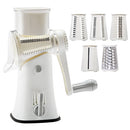 回転式マルチスライサー スライサー 回転 スライサーセット 野菜カッター スライスカッター キッチンスライサー 細切り 薄切り 波形カット おろし器 滑り止め 多機能 時短 cloclo