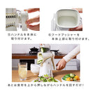 回転式マルチスライサー スライサー 回転 スライサーセット 野菜カッター スライスカッター キッチンスライサー 細切り 薄切り 波形カット おろし器 滑り止め 多機能 時短 cloclo