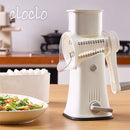 回転式マルチスライサー スライサー 回転 スライサーセット 野菜カッター スライスカッター キッチンスライサー 細切り 薄切り 波形カット おろし器 滑り止め 多機能 時短 cloclo