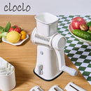 回転式マルチスライサー スライサー 回転 スライサーセット 野菜カッター スライスカッター キッチンスライサー 細切り 薄切り 波形カット おろし器 滑り止め 多機能 時短 cloclo