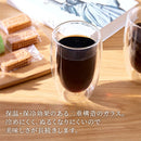 ダブルウォールグラス〔2個セット〕 コップ グラス ダブルウォールグラス 2個 セット ガラスコップ カップ 500mL 耐熱グラス コーヒーカップ ティーカップ タンブラー 食洗機対応 来客用 ぼん家具