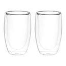 ダブルウォールグラス〔2個セット〕 コップ グラス ダブルウォールグラス 2個 セット ガラスコップ カップ 500mL 耐熱グラス コーヒーカップ ティーカップ タンブラー 食洗機対応 来客用 ぼん家具